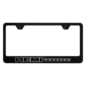 Autogold® - License Plate Frame with Laser Etched HEMI Powered Logo