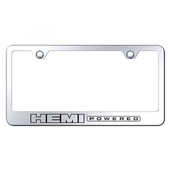 Autogold® - License Plate Frame with Laser Etched HEMI Powered Logo