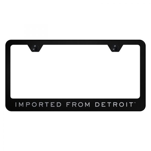 Autogold® - License Plate Frame with Laser Etched Imported From Detroit Logo