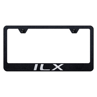 Autogold® - Rugged Black License Plate Frame with Laser Etched ILX Logo