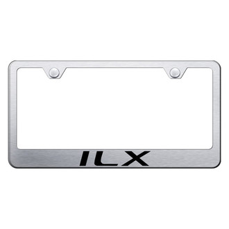 Autogold® - Brushed License Plate Frame with Laser Etched ILX Logo