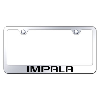 Autogold® - Chrome License Plate Frame with Laser Etched Impala Logo