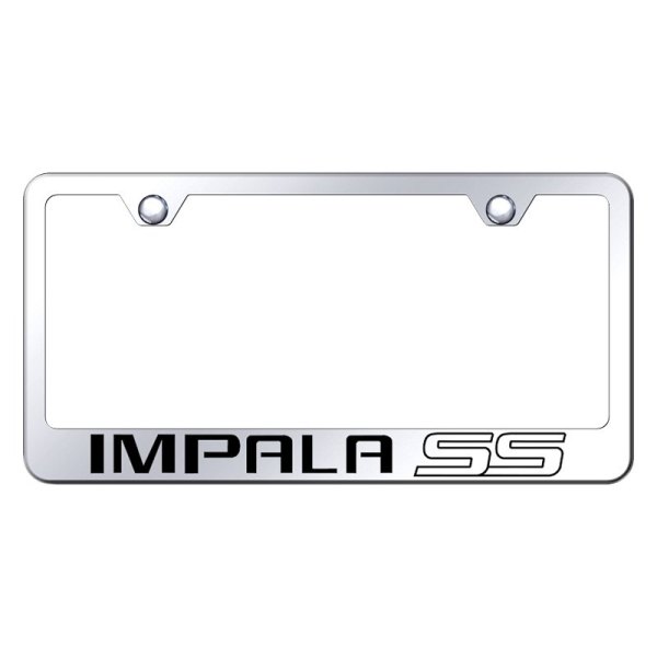 Autogold® - License Plate Frame with Laser Etched Impala SS Logo