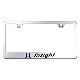 Autogold® - Chrome License Plate Frame with Laser Etched Insight Logo