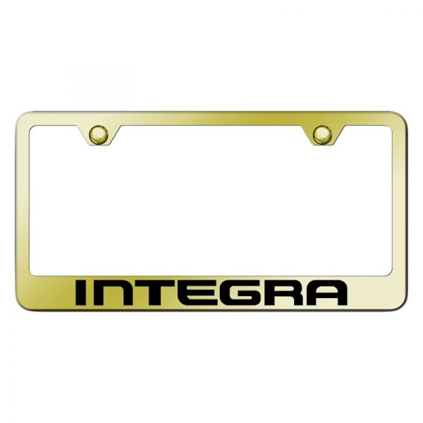 Autogold® - License Plate Frame with Laser Etched Integra Logo