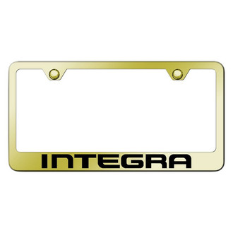 Autogold® - Gold License Plate Frame with Laser Etched Integra Logo