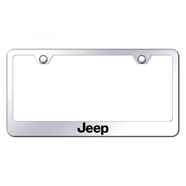Autogold® - License Plate Frame with Laser Etched Jeep Logo