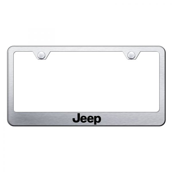 Autogold® - License Plate Frame with Laser Etched Jeep Logo