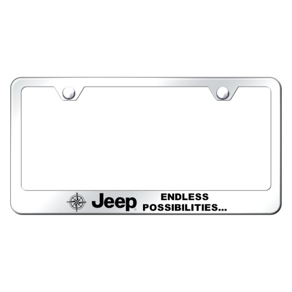 Autogold® - License Plate Frame with Laser Etched Jeep Endless Logo