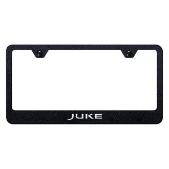 Autogold® - Rugged Black License Plate Frame with Laser Etched Juke Logo