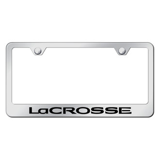 Autogold® - Chrome License Plate Frame with Laser Etched LaCrosse Logo