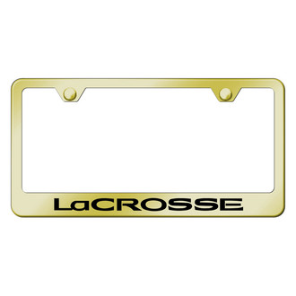 Autogold® - Gold License Plate Frame with Laser Etched LaCrosse Logo