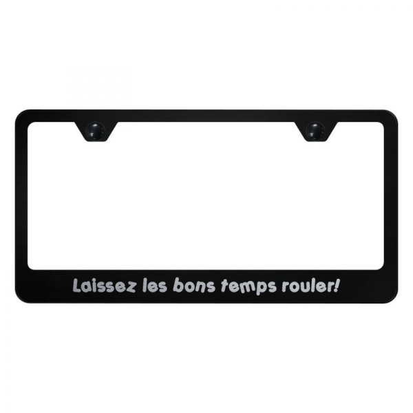 Autogold® - License Plate Frame with Laser Etched Laissez Logo