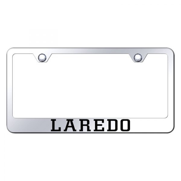 Autogold® - License Plate Frame with Laser Etched Laredo Logo