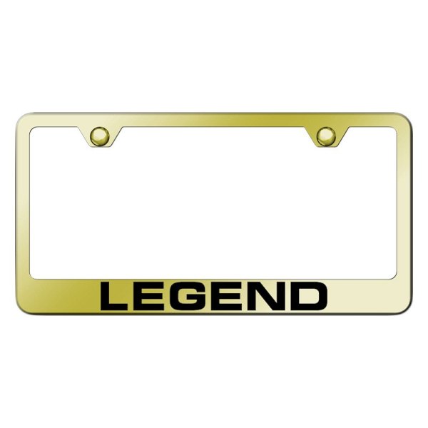 Autogold® - License Plate Frame with Laser Etched Legend Logo