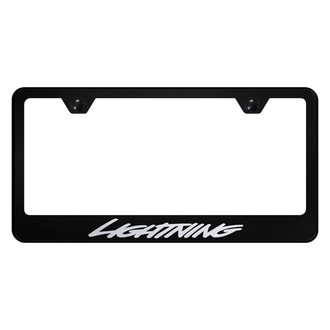 Autogold® - License Plate Frame with Laser Etched Lightning Logo