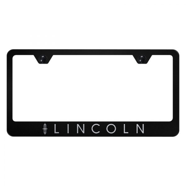 Autogold® - License Plate Frame with Laser Etched Lincoln Logo