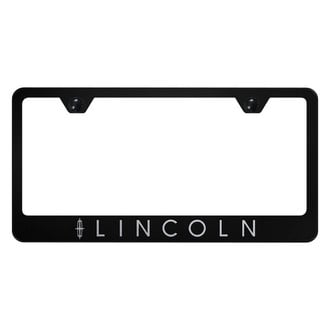 Autogold® - License Plate Frame with Laser Etched Lincoln Logo