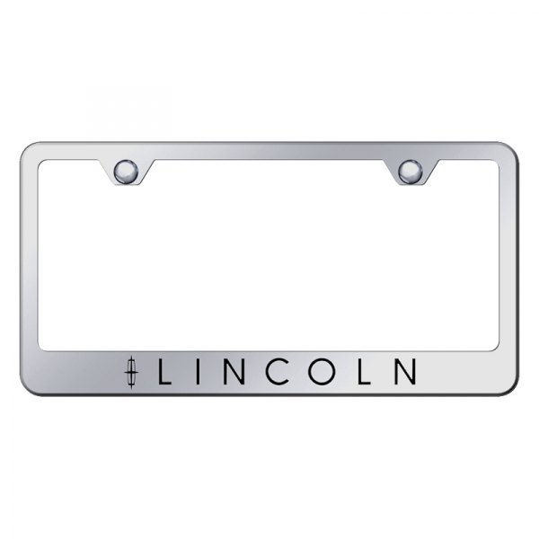 Autogold® - License Plate Frame with Laser Etched Lincoln Logo