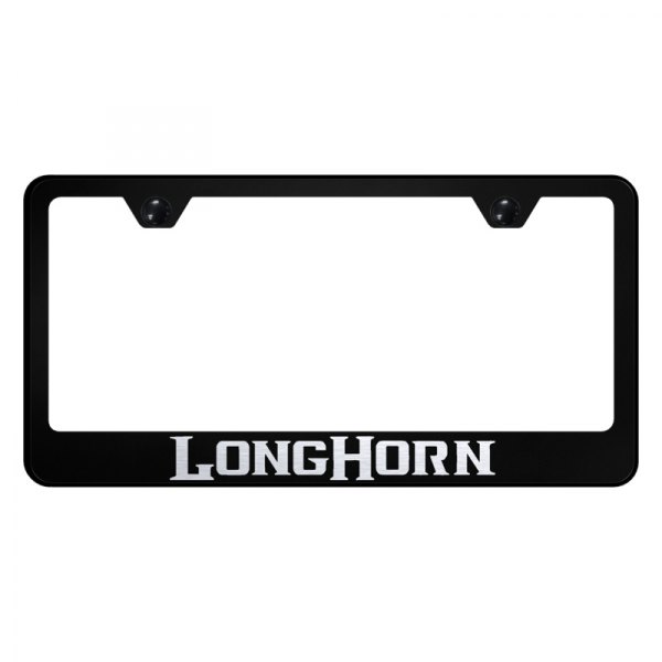 Autogold® - License Plate Frame with Laser Etched Longhorn Logo