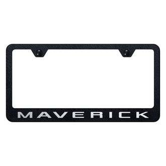 Autogold® - Rugged Black License Plate Frame with Laser Etched Maverick 2022 Logo