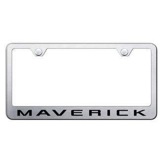 Autogold® - Brushed License Plate Frame with Laser Etched Maverick 2022 Logo