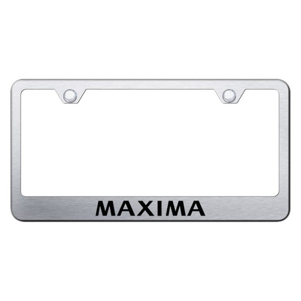 Autogold® - License Plate Frame with Laser Etched Maxima Logo
