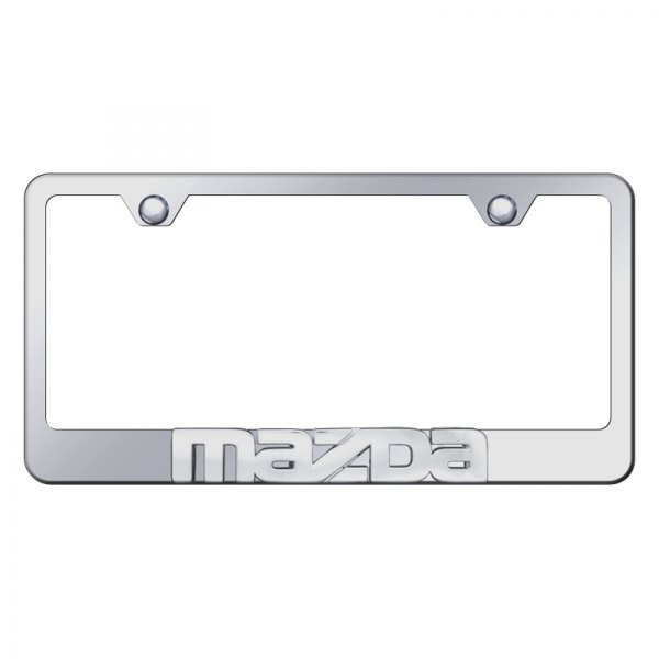 Autogold® - License Plate Frame with 3D Mazda Logo
