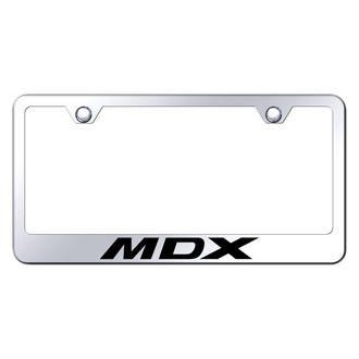 Autogold® - Chrome License Plate Frame with Laser Etched MDX Logo