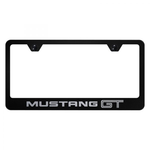 Autogold® - License Plate Frame with Laser Etched Mustang GT Logo