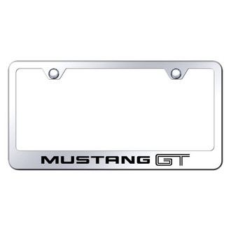Autogold® - Chrome License Plate Frame with Laser Etched Mustang GT Logo