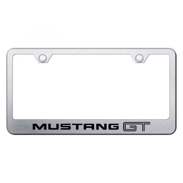Autogold® - License Plate Frame with Laser Etched Mustang GT Logo
