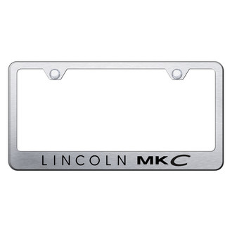 Autogold® - Brushed License Plate Frame with Laser Etched MKC Logo