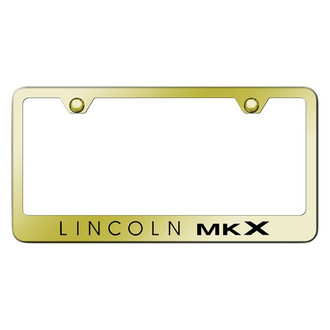 Autogold® - Gold License Plate Frame with Laser Etched MKX Logo