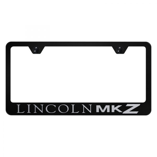 Autogold® - License Plate Frame with Laser Etched Lincoln MKZ Logo