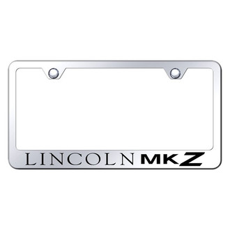 Autogold® - Chrome License Plate Frame with Laser Etched Lincoln MKZ Logo