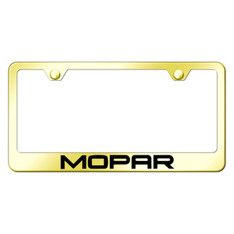 Autogold® - Gold License Plate Frame with Laser Etched Mopar Logo