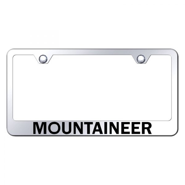 Autogold® - License Plate Frame with Laser Etched Mountaineer Logo