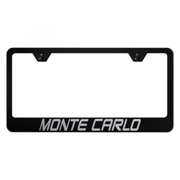 Autogold® - License Plate Frame with Laser Etched Monte Carlo Logo