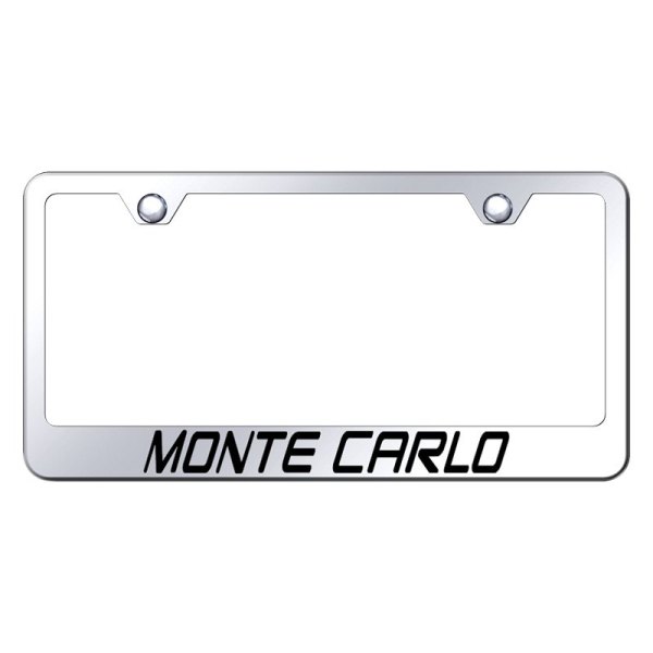 Autogold® - License Plate Frame with Laser Etched Monte Carlo Logo