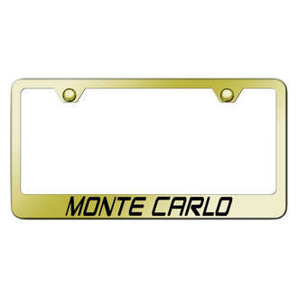 Autogold® - Gold License Plate Frame with Laser Etched Monte Carlo Logo