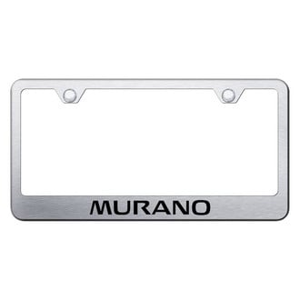 Autogold® - Brushed License Plate Frame with Laser Etched Murano Logo