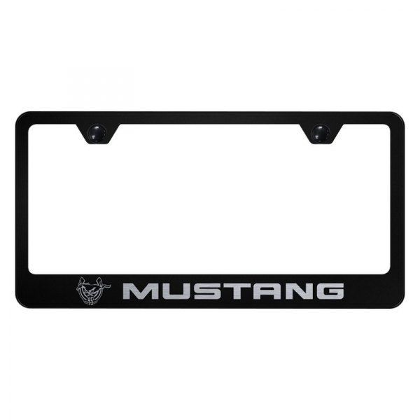 Autogold® - License Plate Frame with Laser Etched Mustang 45th Anniversary Logo
