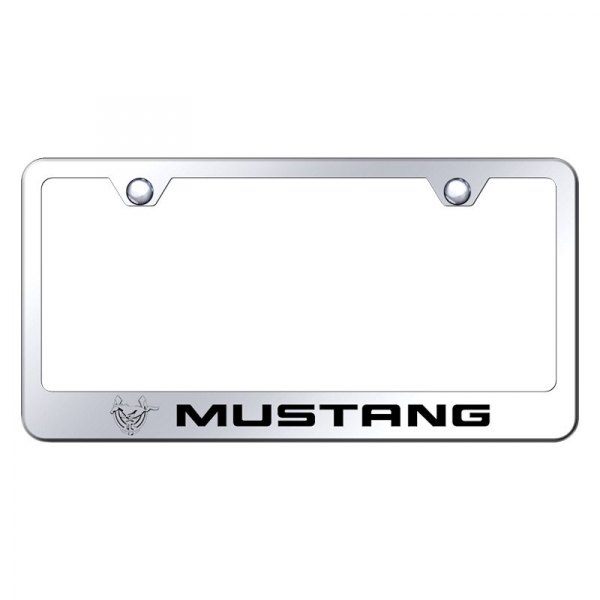 Autogold® - License Plate Frame with Laser Etched Mustang 45th Anniversary Logo