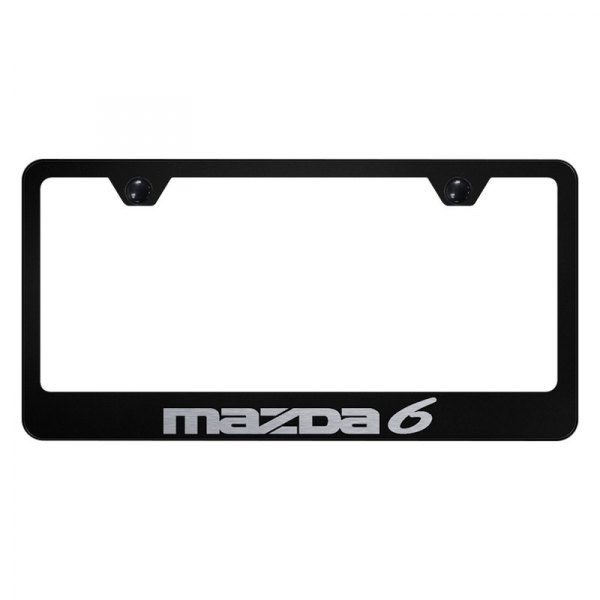 Autogold® - License Plate Frame with Laser Etched Mazda 6 Logo