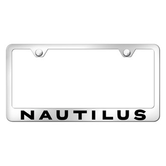 Autogold® - Chrome License Plate Frame with Laser Etched Nautilus Logo