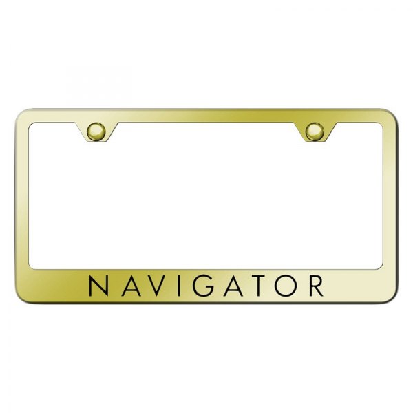 Autogold® - License Plate Frame with Laser Etched Navigator Logo