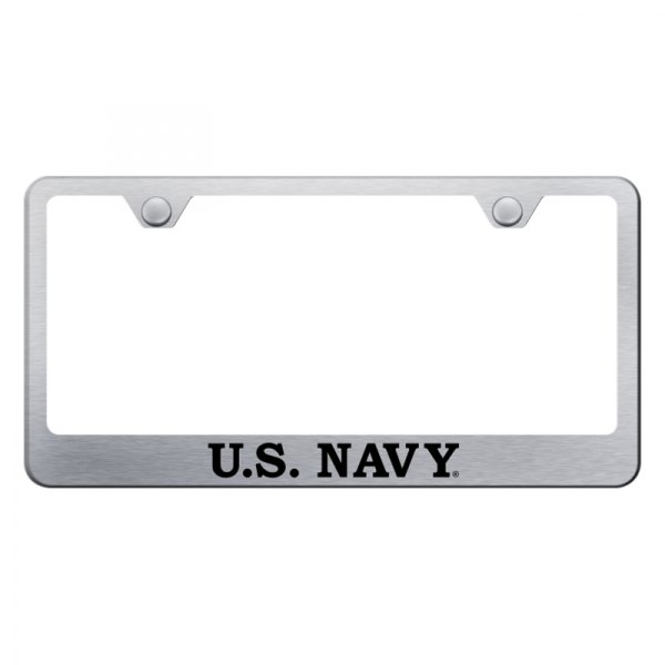 Autogold® - License Plate Frame with Laser Etched U.S. Navy Logo