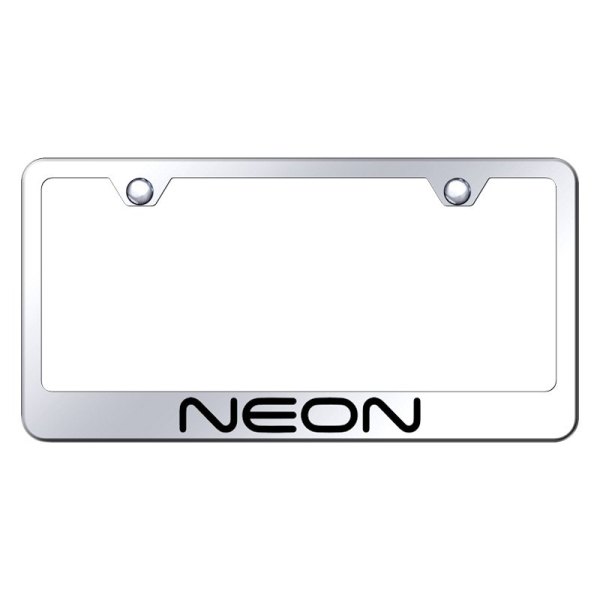 Autogold® - License Plate Frame with Laser Etched Neon Logo