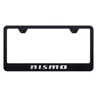 Autogold® - Rugged Black License Plate Frame with Laser Etched NISMO Logo